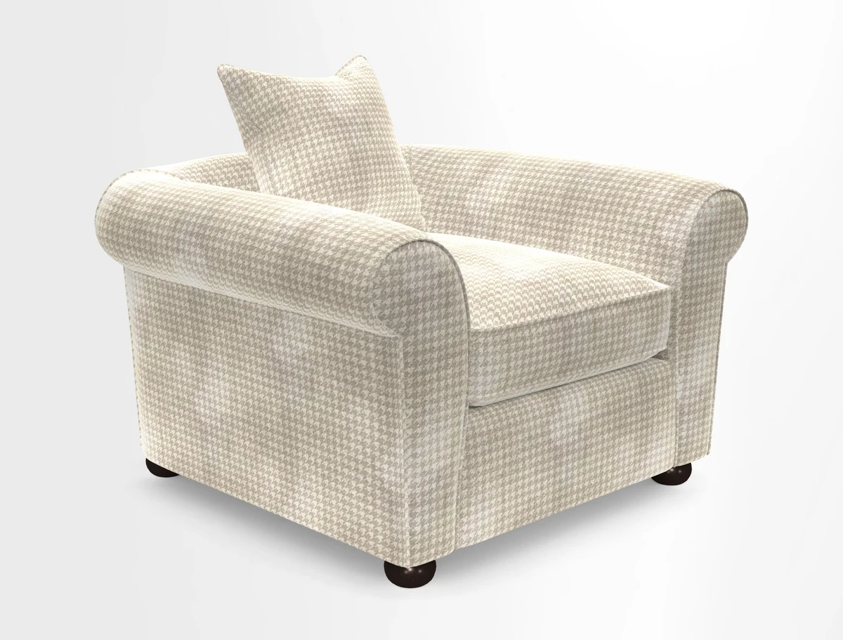 Lewes Chair in Two Tone Plain Biscuit