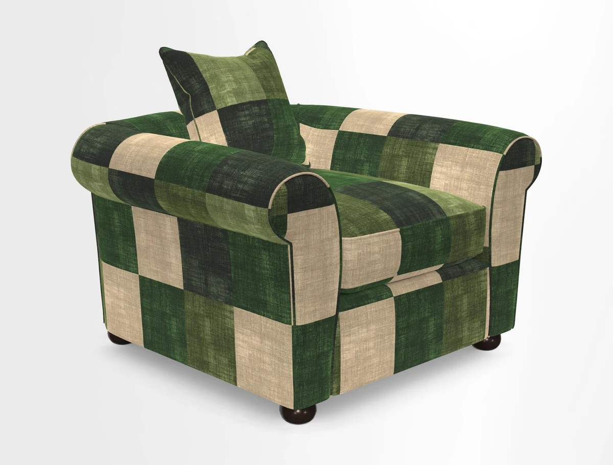 Lewes Chair in Two Tone Plain Biscuit