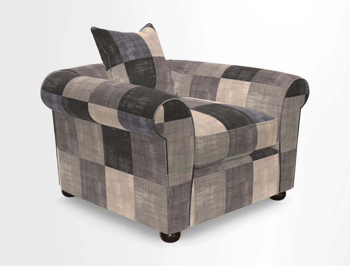Lewes Chair in Two Tone Plain Biscuit