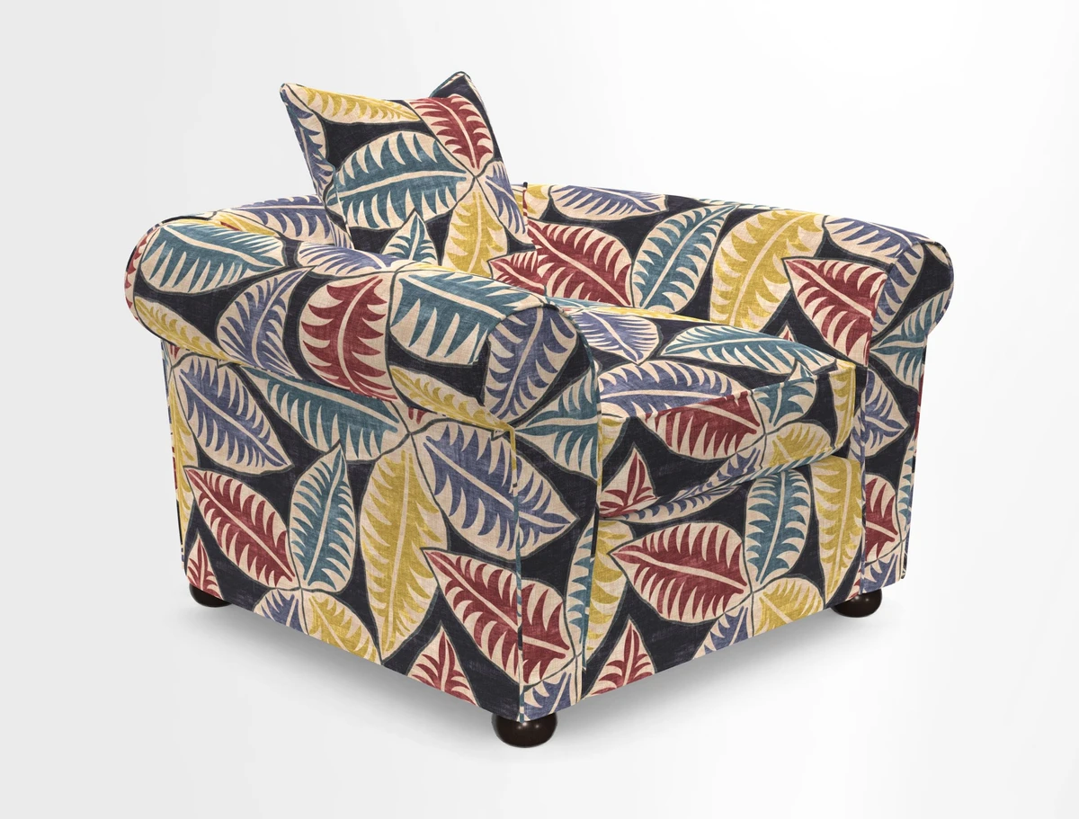 Lewes Chair in Two Tone Plain Biscuit