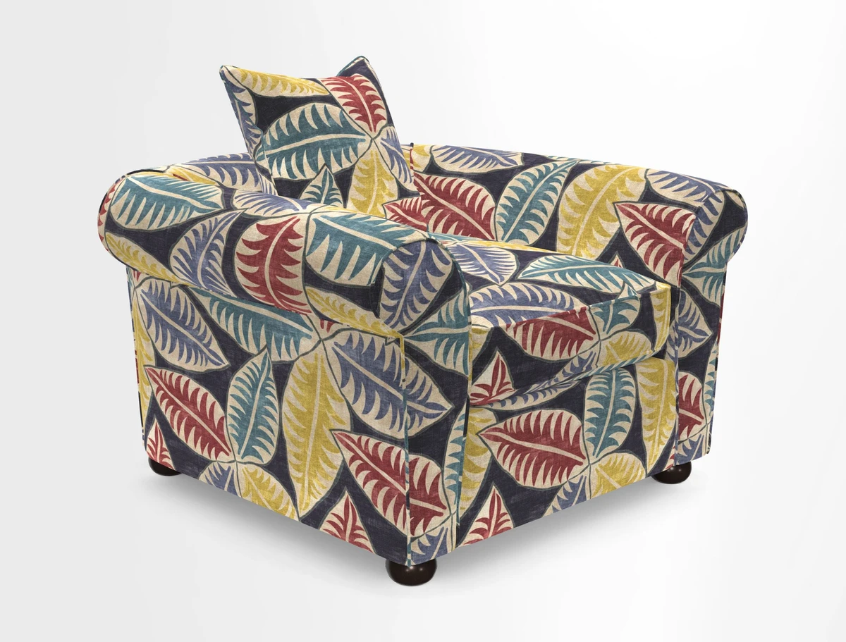 Lewes Chair in Two Tone Plain Biscuit