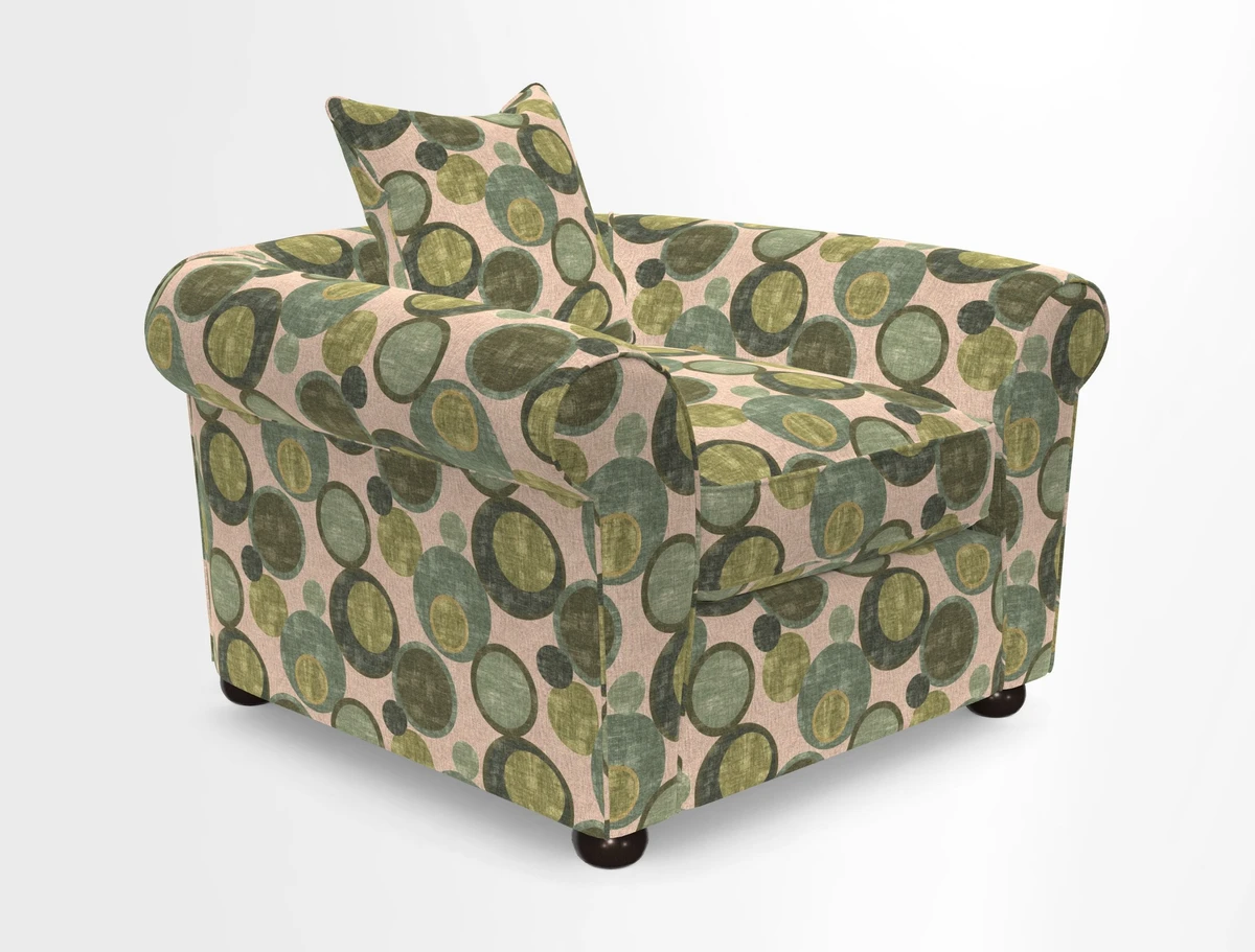 Lewes Chair in Two Tone Plain Biscuit