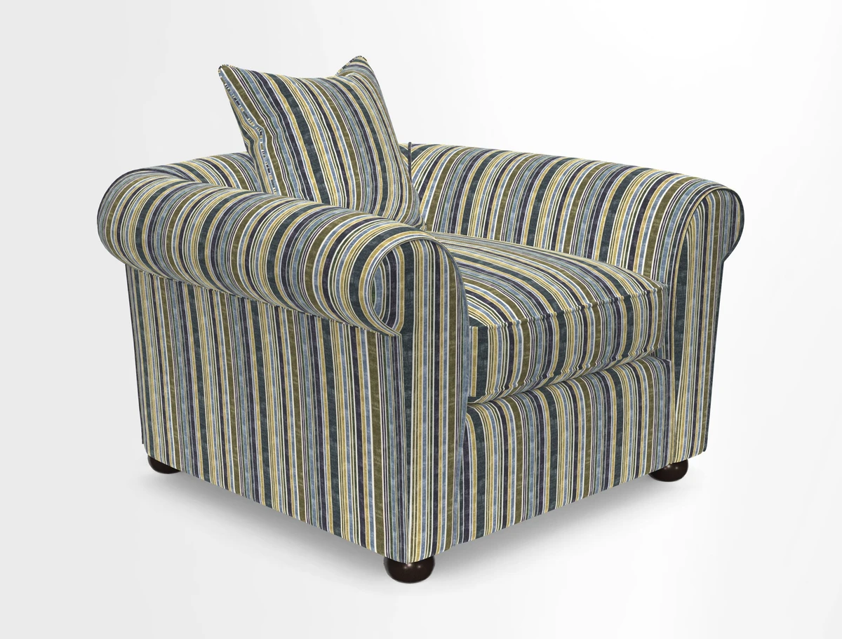 Lewes Chair in Two Tone Plain Biscuit