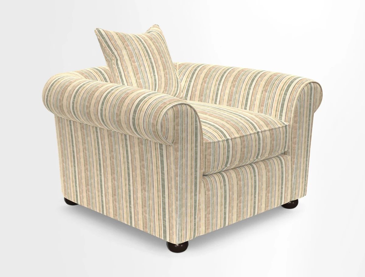 Lewes Chair in Two Tone Plain Biscuit