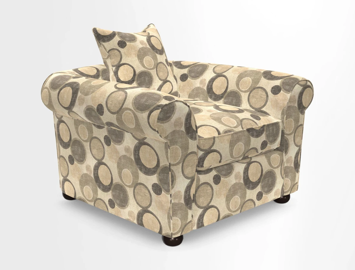 Lewes Chair in Two Tone Plain Biscuit