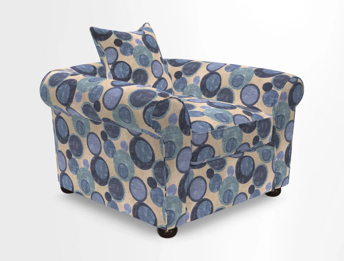 Lewes Chair in Two Tone Plain Biscuit