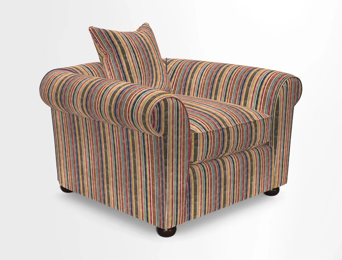 Lewes Chair in Two Tone Plain Biscuit