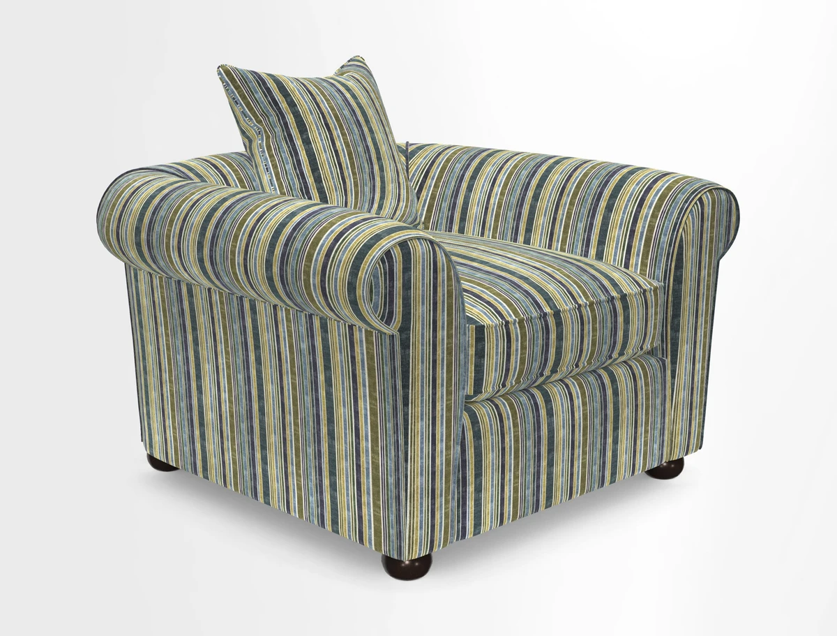 Lewes Chair in Two Tone Plain Biscuit