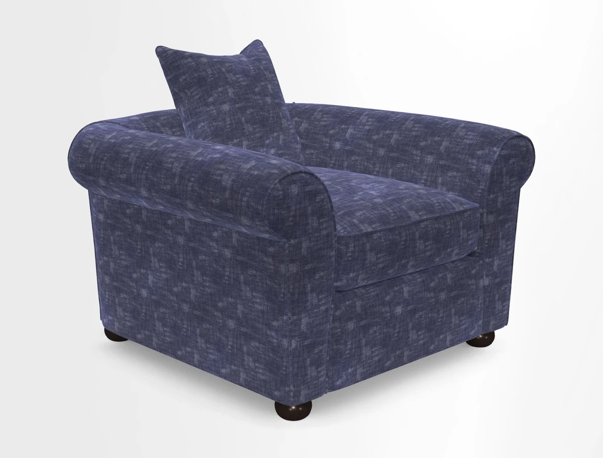 Lewes Chair in Two Tone Plain Biscuit