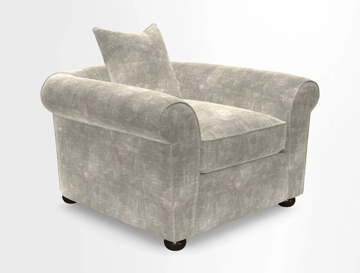 Lewes Chair in Two Tone Plain Biscuit