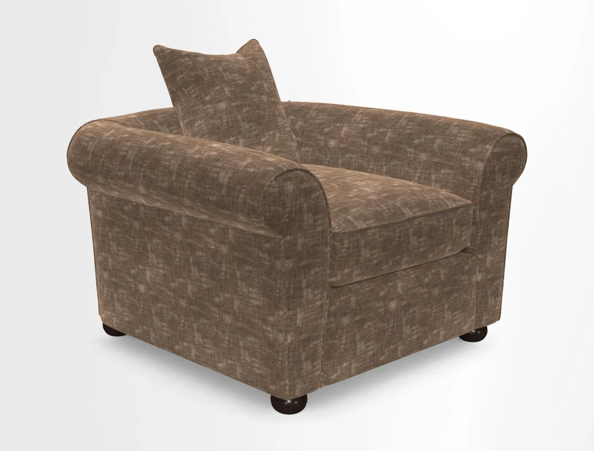 Lewes Chair in Two Tone Plain Biscuit