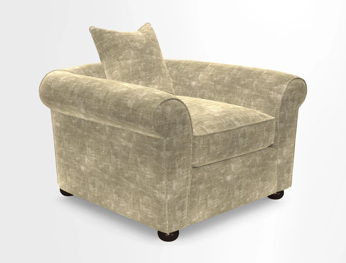 Lewes Chair in Two Tone Plain Biscuit