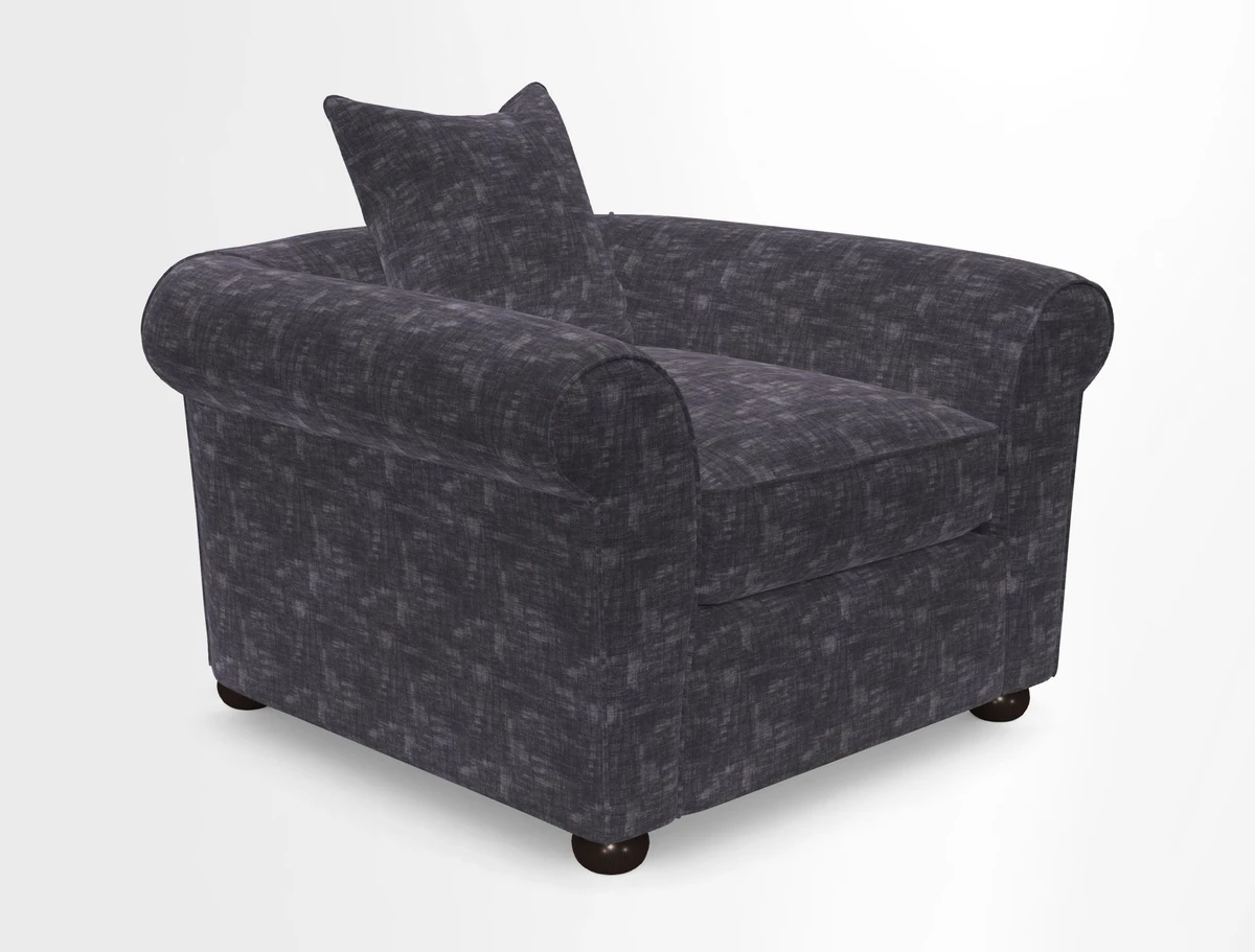 Lewes Chair in Two Tone Plain Biscuit
