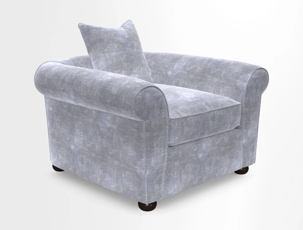 Lewes Chair in Two Tone Plain Biscuit