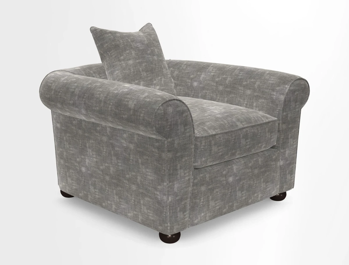 Lewes Chair in Two Tone Plain Biscuit