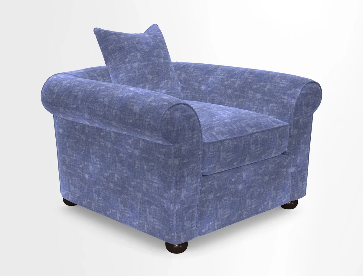 Lewes Chair in Two Tone Plain Biscuit