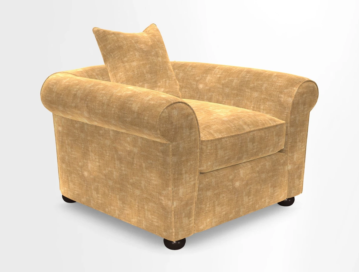 Lewes Chair in Two Tone Plain Biscuit