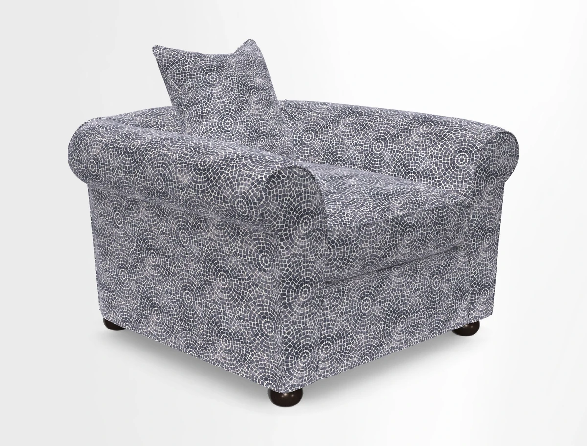 Lewes Chair in Two Tone Plain Biscuit