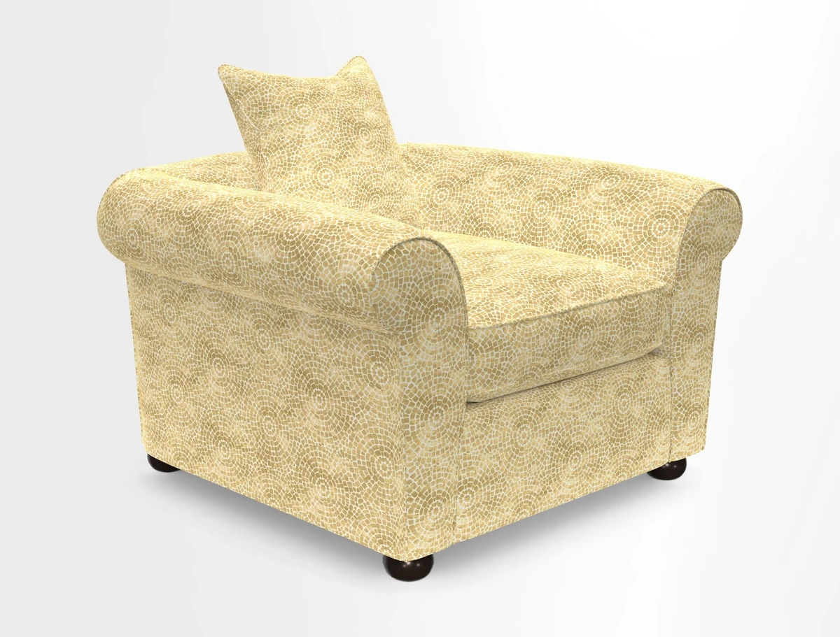 Lewes Chair in Two Tone Plain Biscuit