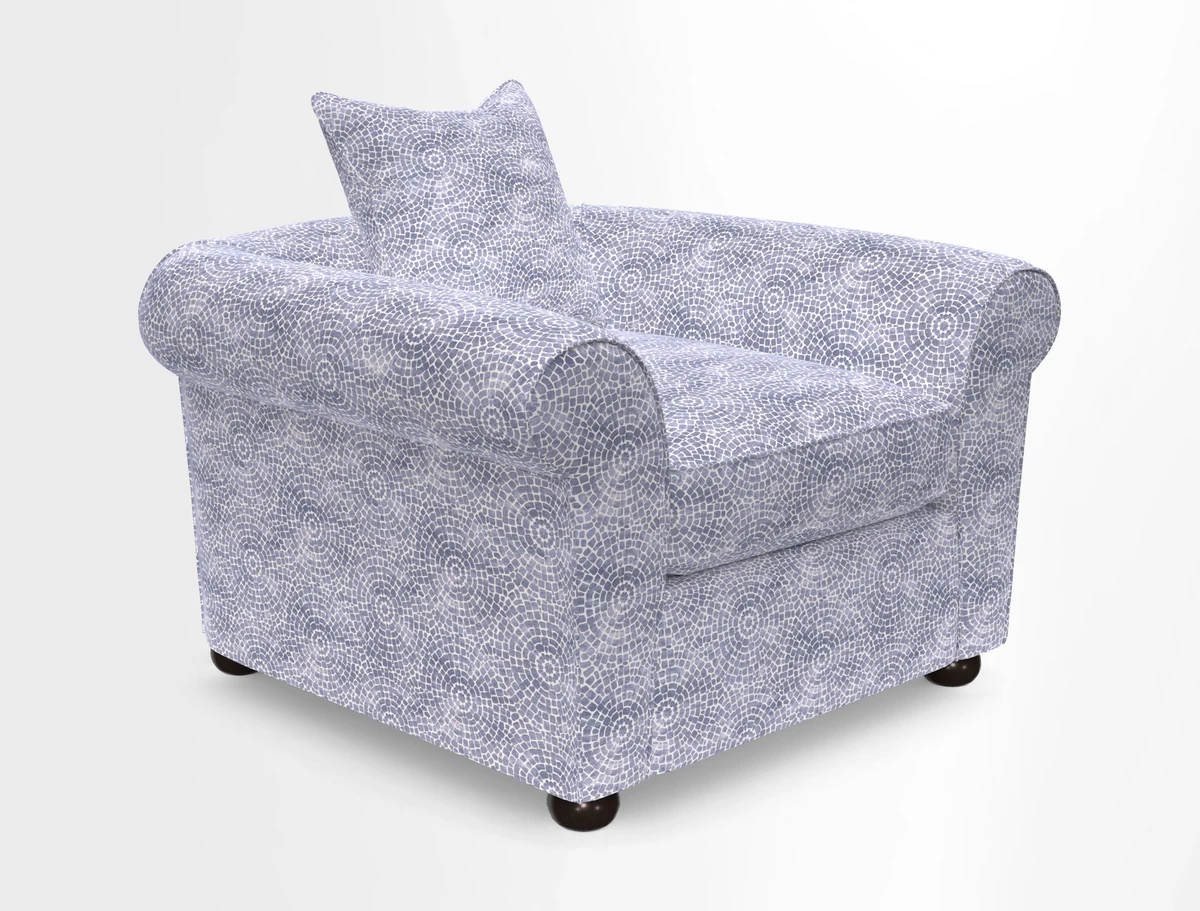Lewes Chair in Two Tone Plain Biscuit