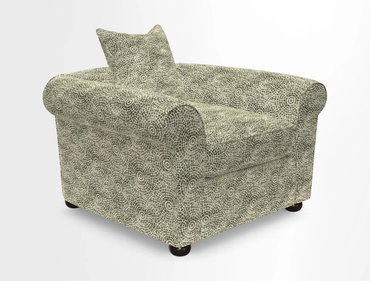 Lewes Chair in Two Tone Plain Biscuit
