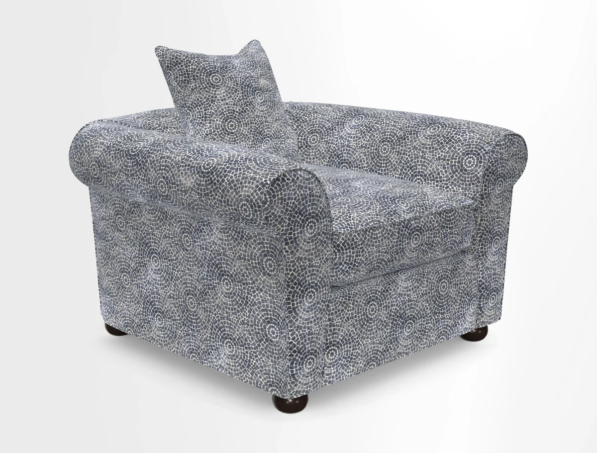 Lewes Chair in Two Tone Plain Biscuit