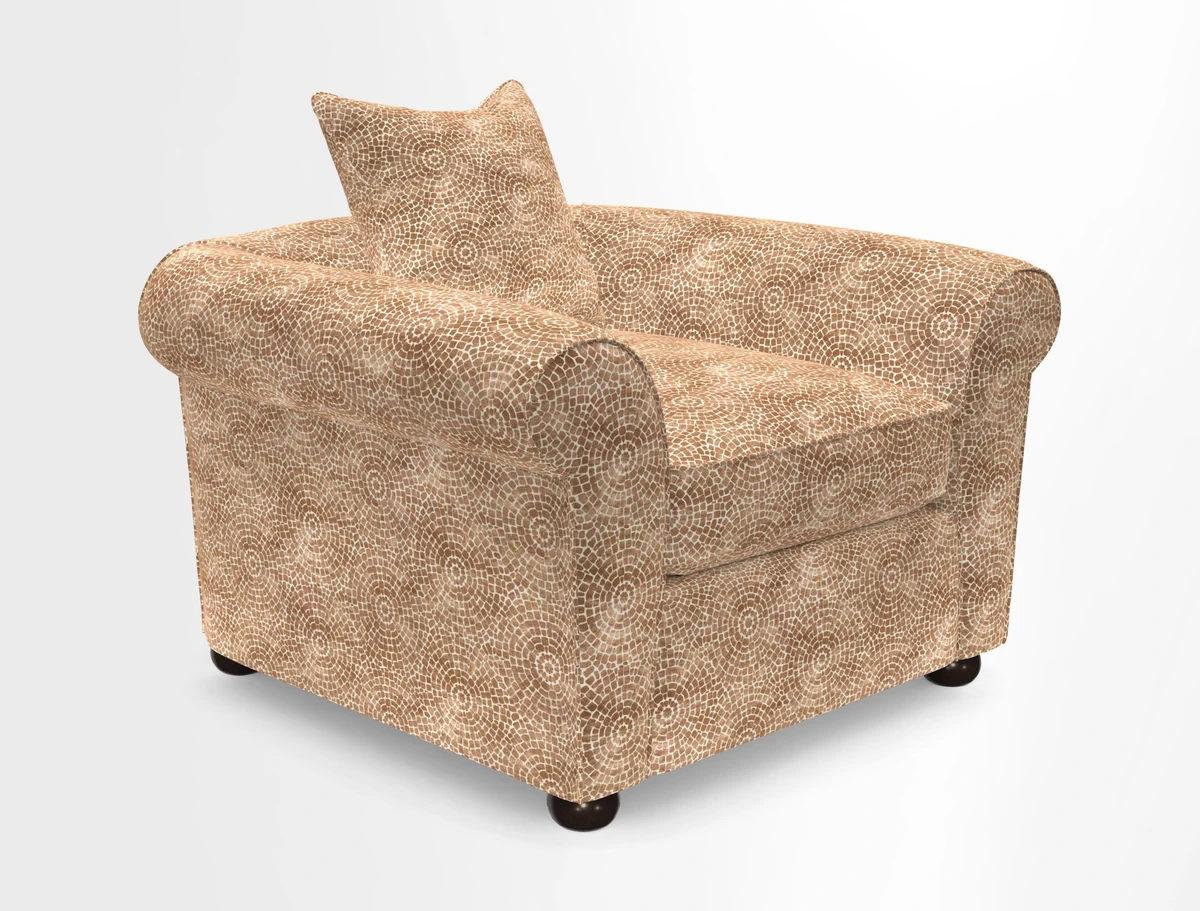 Lewes Chair in Two Tone Plain Biscuit