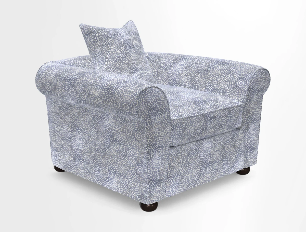 Lewes Chair in Two Tone Plain Biscuit