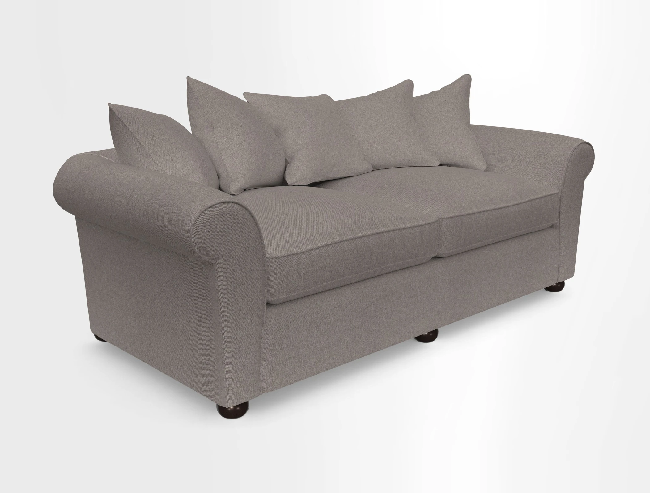 Lewes 4 Seater Sofa in Walloon Stripe Red