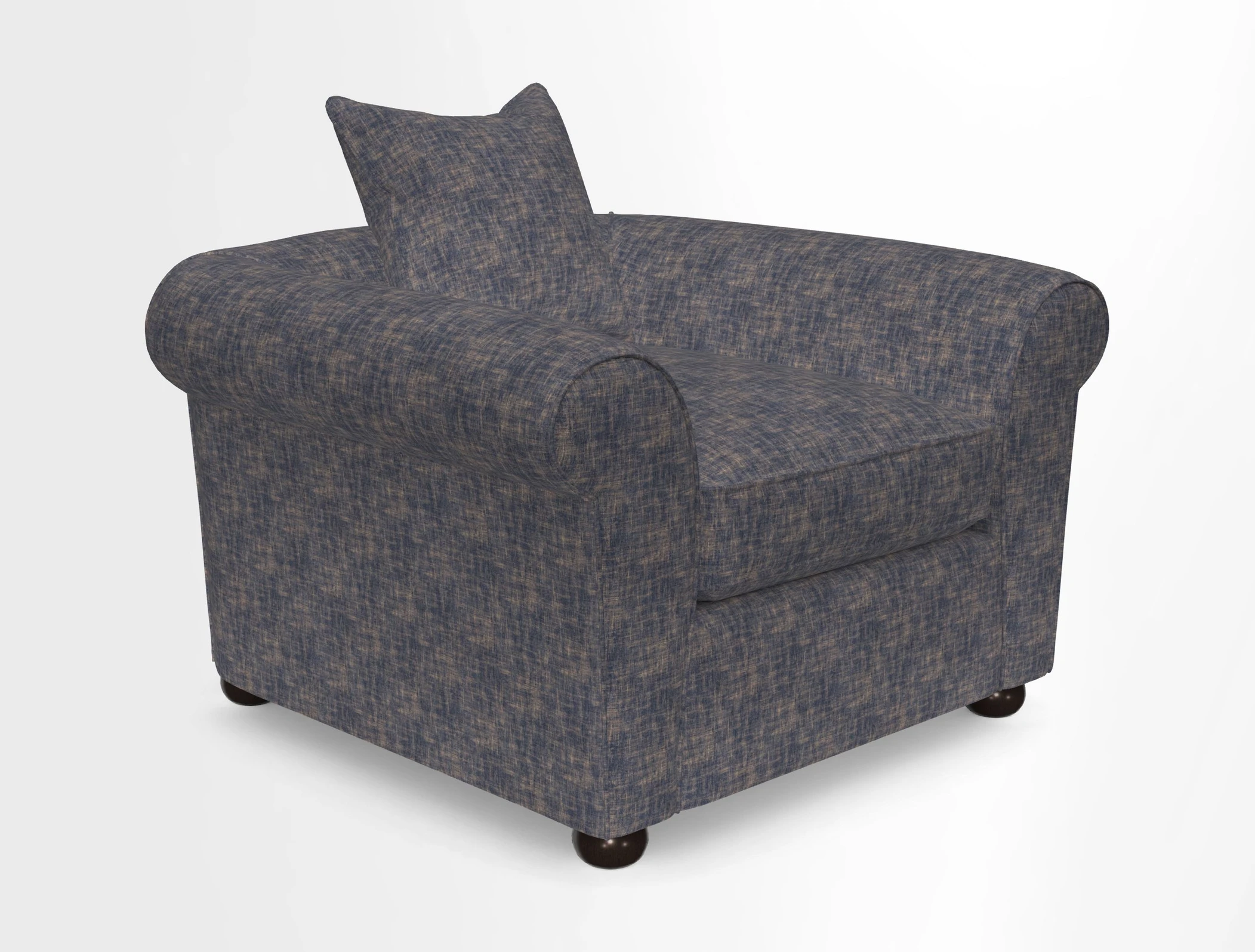 Lewes Chair in Two Tone Plain Biscuit