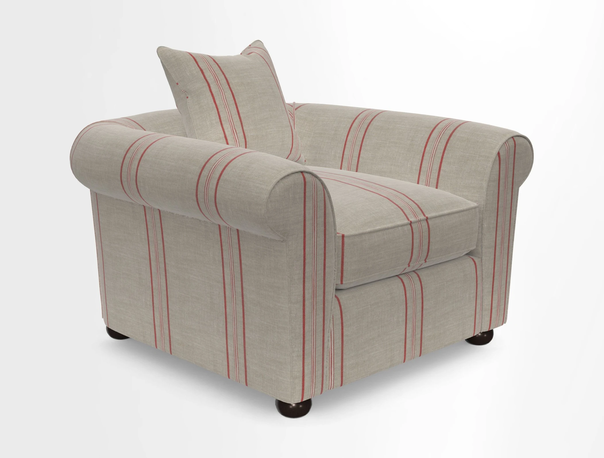 Lewes Chair in Two Tone Plain Biscuit