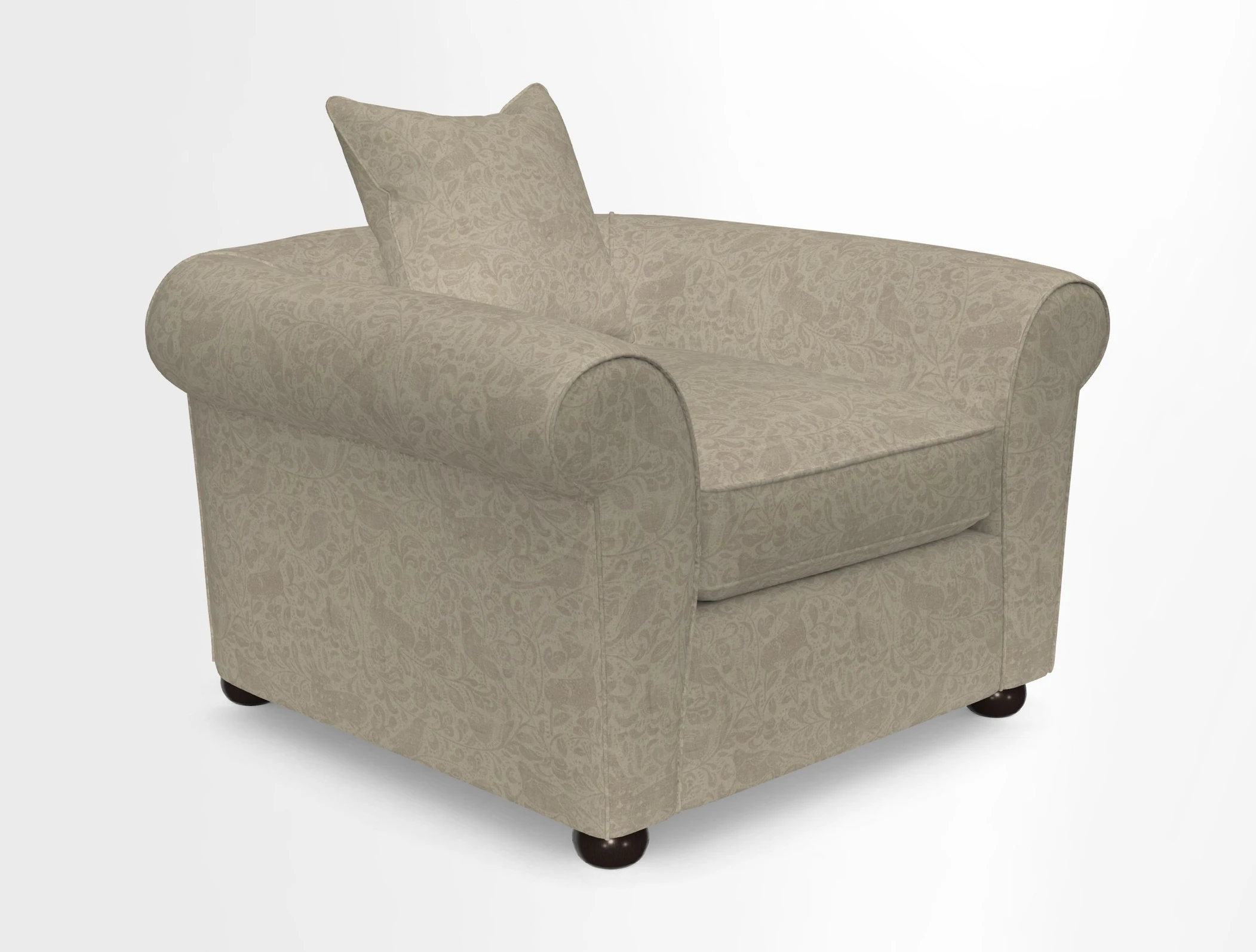 Lewes Chair in Two Tone Plain Biscuit