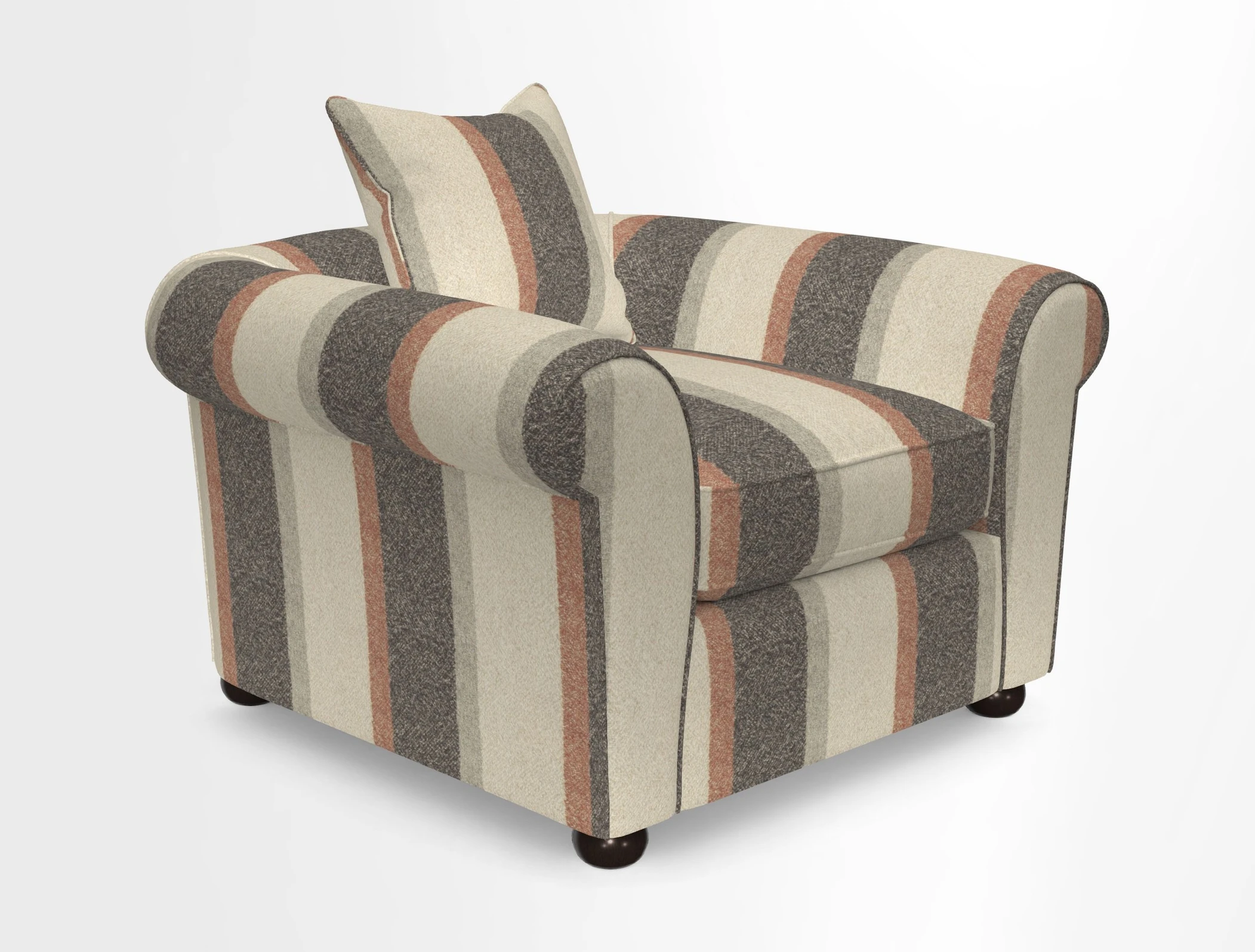 Lewes Chair in Two Tone Plain Biscuit