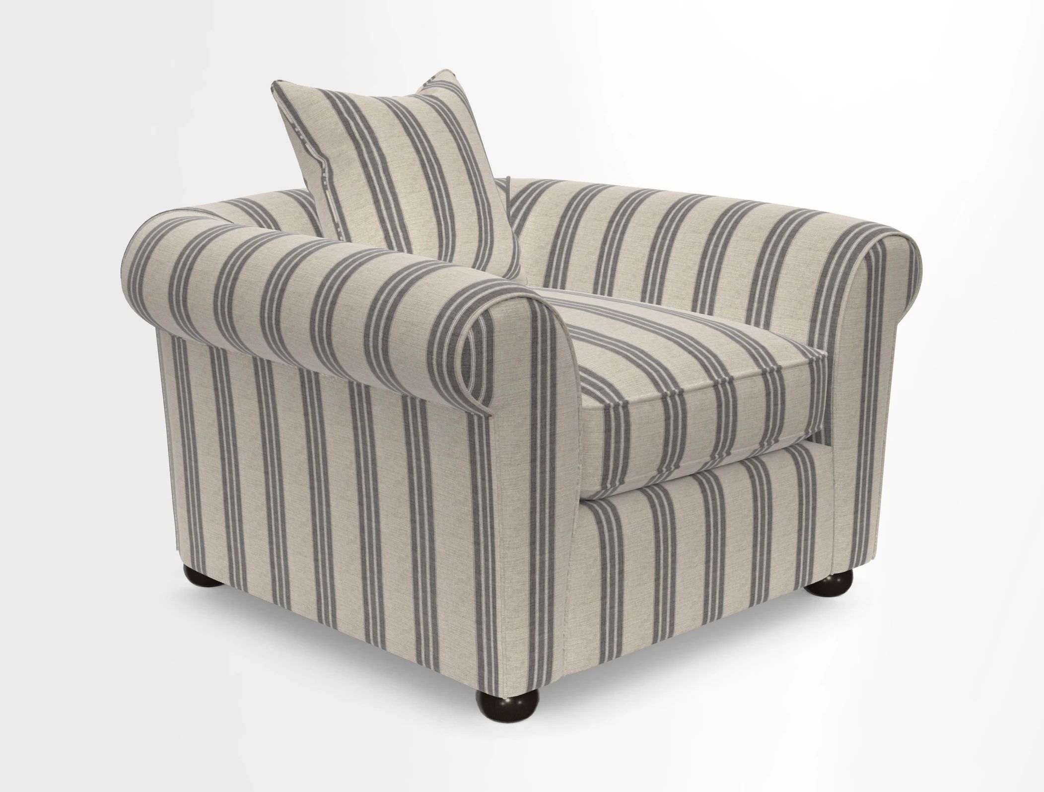 Lewes Chair in Two Tone Plain Biscuit