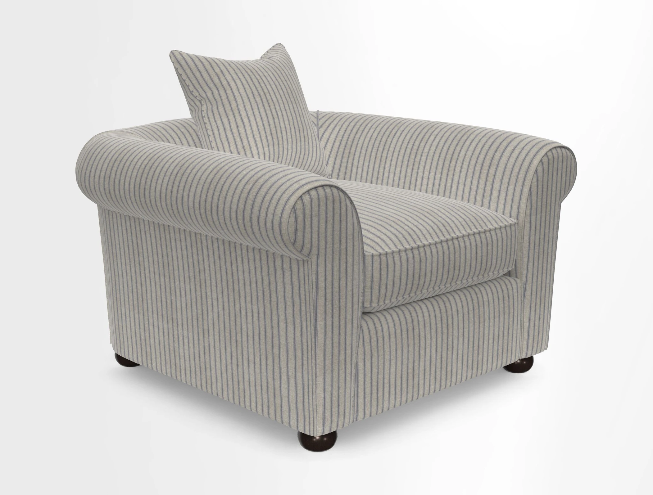 Lewes Chair in Two Tone Plain Biscuit