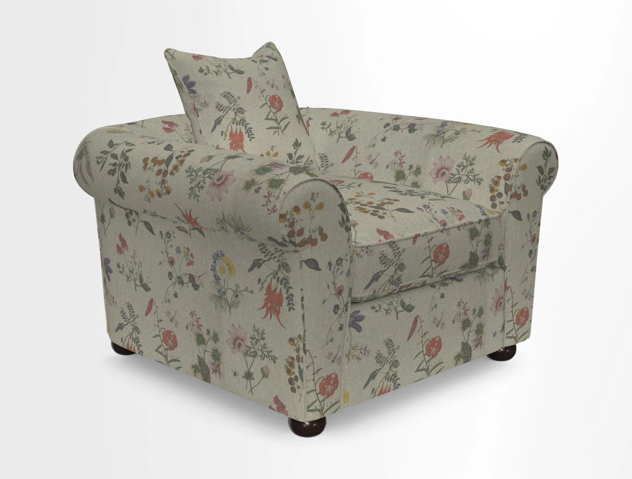 Lewes Chair in Two Tone Plain Biscuit