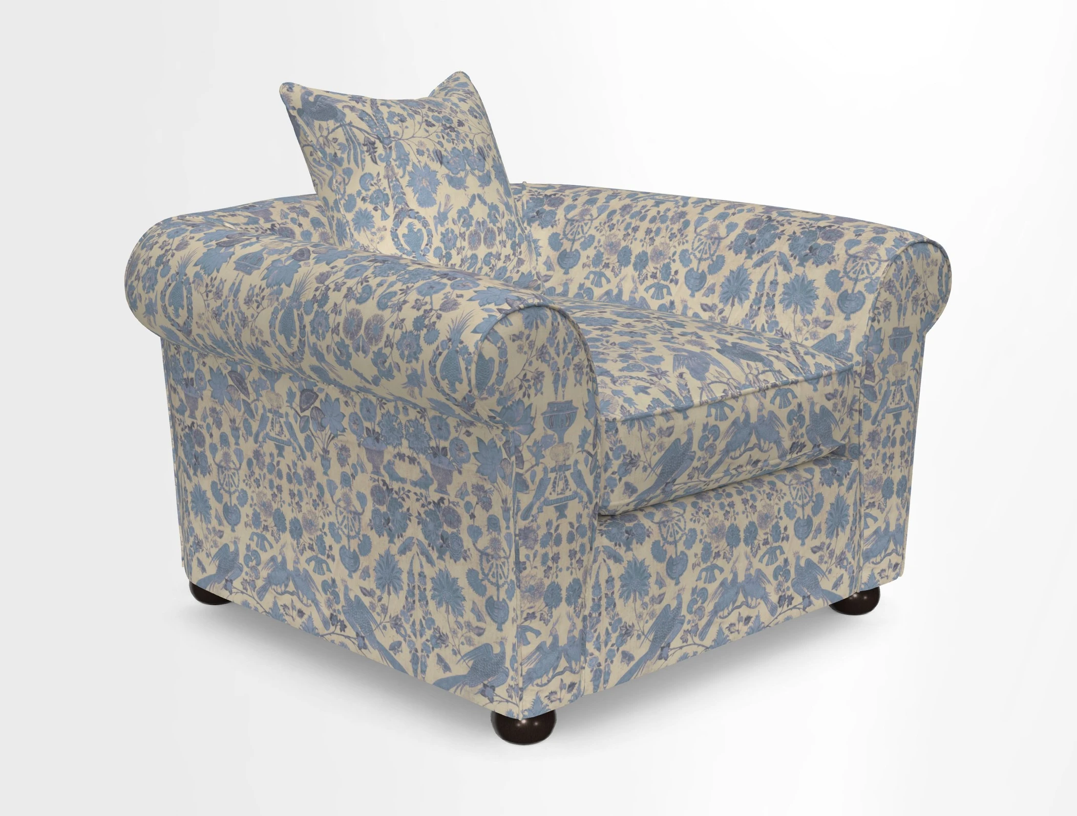 Lewes Chair in Two Tone Plain Biscuit