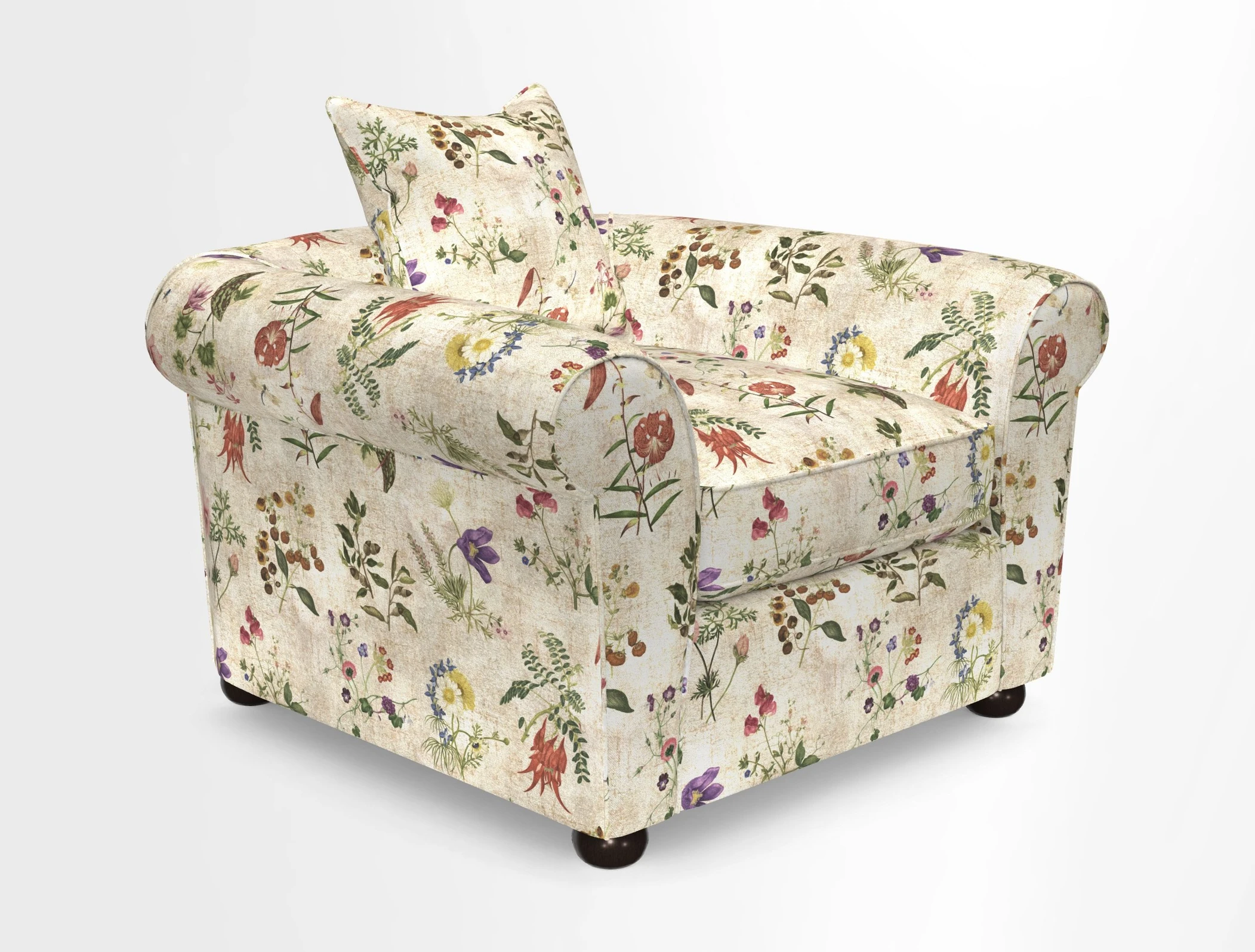 Lewes Chair in Two Tone Plain Biscuit