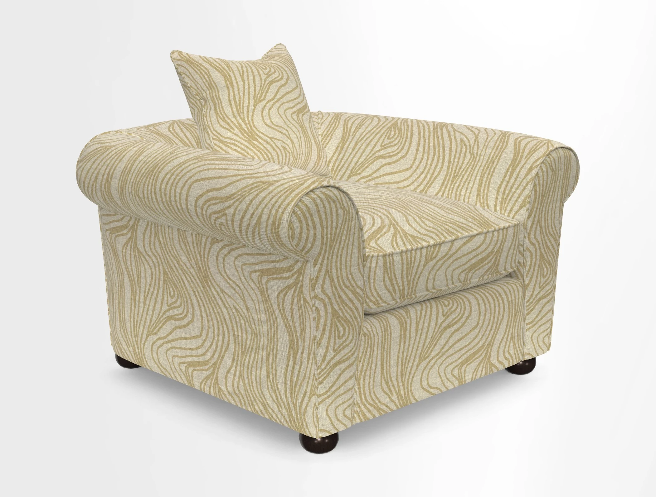 Lewes Chair in Two Tone Plain Biscuit