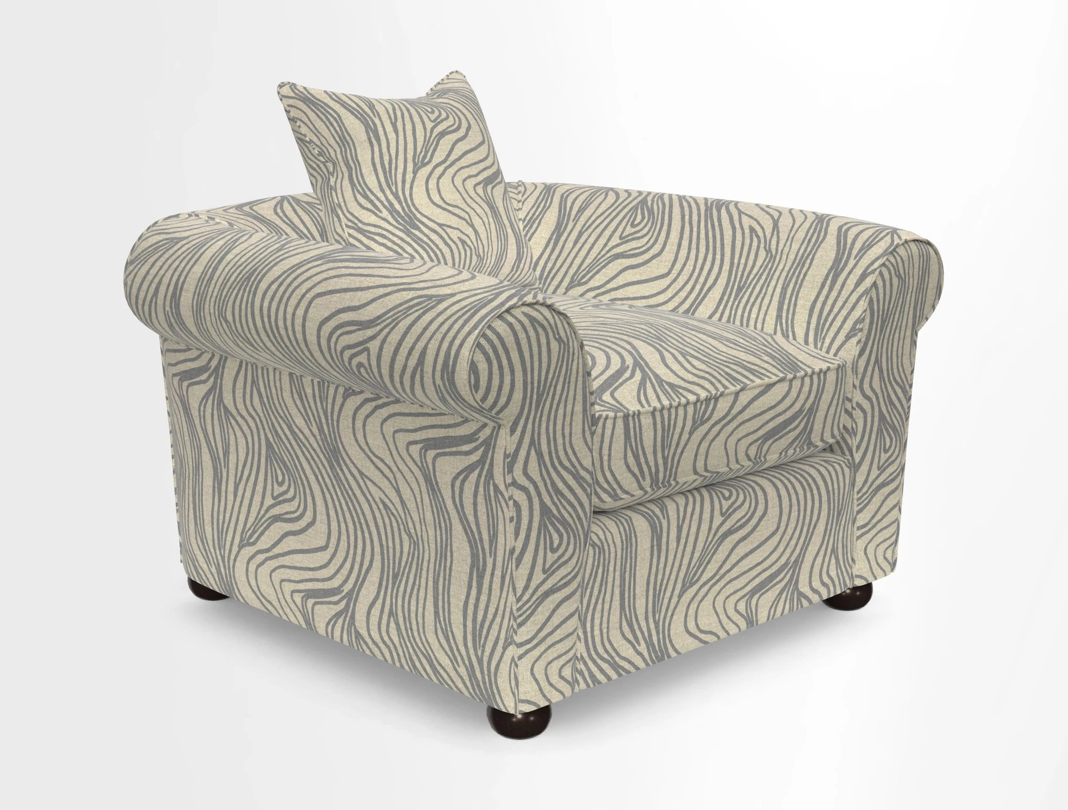 Lewes Chair in Two Tone Plain Biscuit