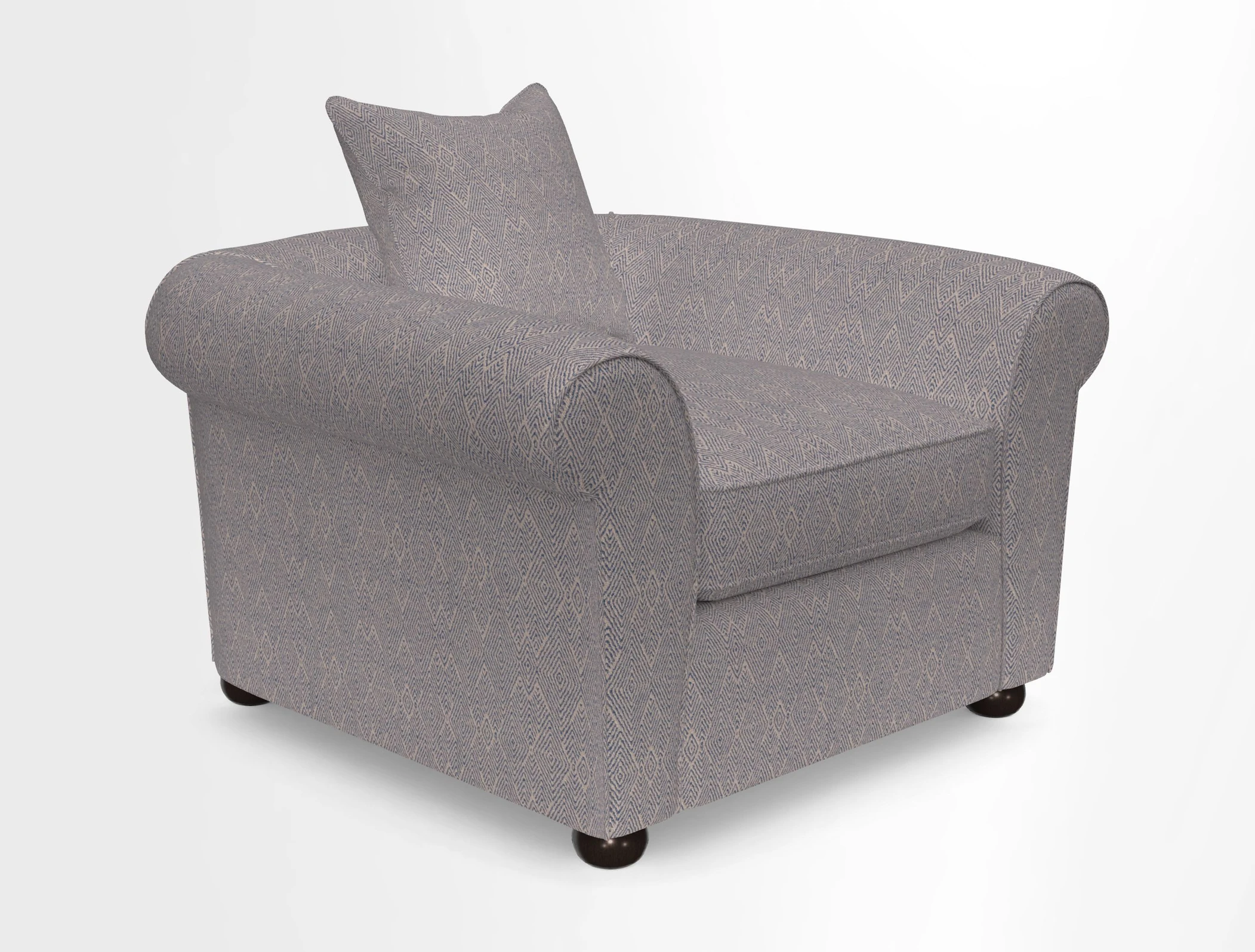 Lewes Chair in Two Tone Plain Biscuit