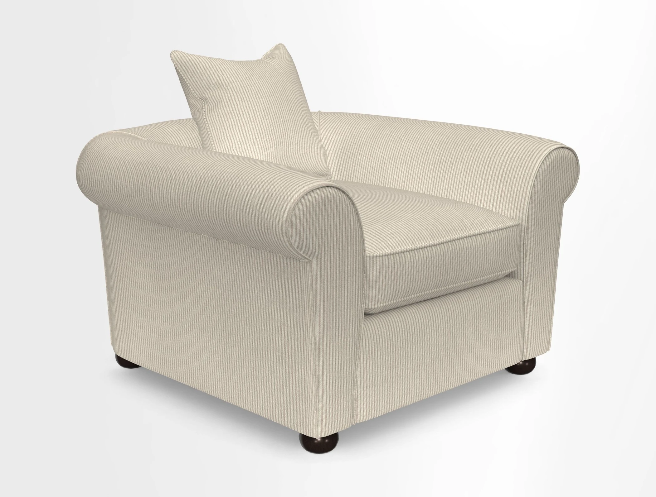 Lewes Chair in Two Tone Plain Biscuit