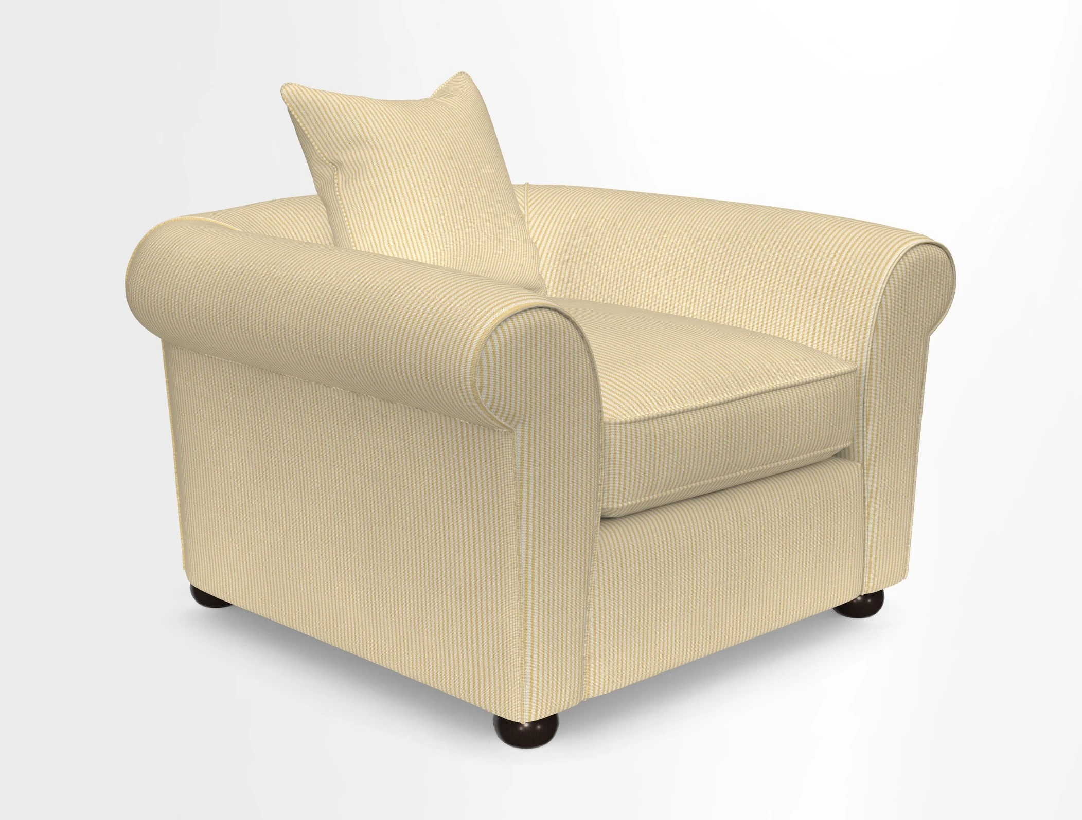 Lewes Chair in Two Tone Plain Biscuit