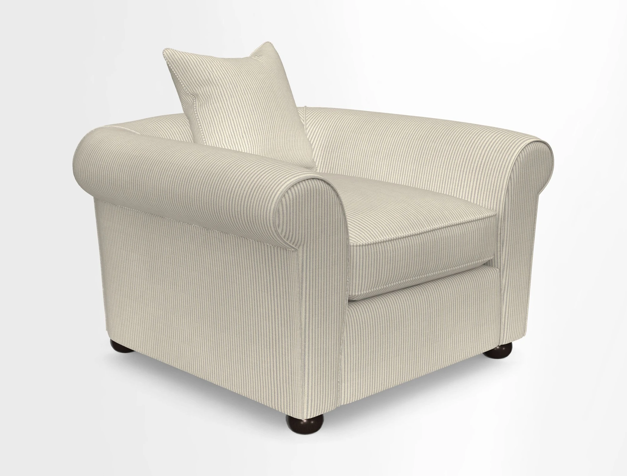 Lewes Chair in Two Tone Plain Biscuit