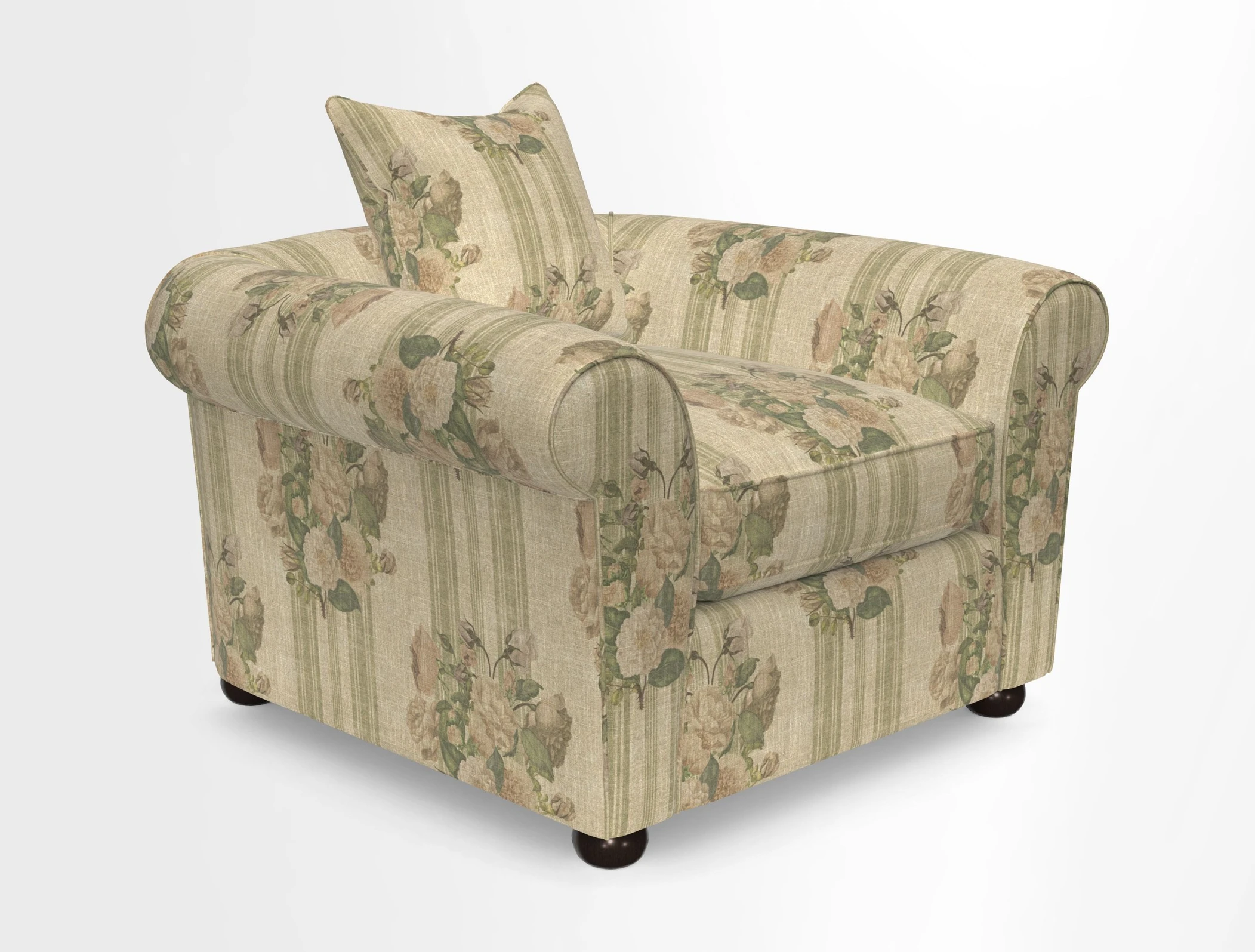 Lewes Chair in Two Tone Plain Biscuit