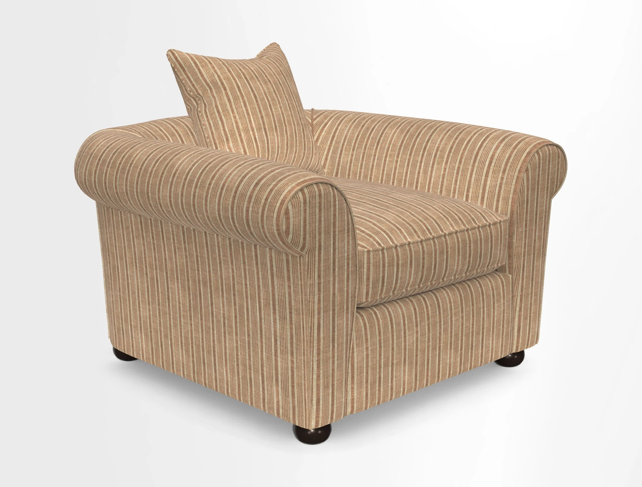 Lewes Chair in Two Tone Plain Biscuit