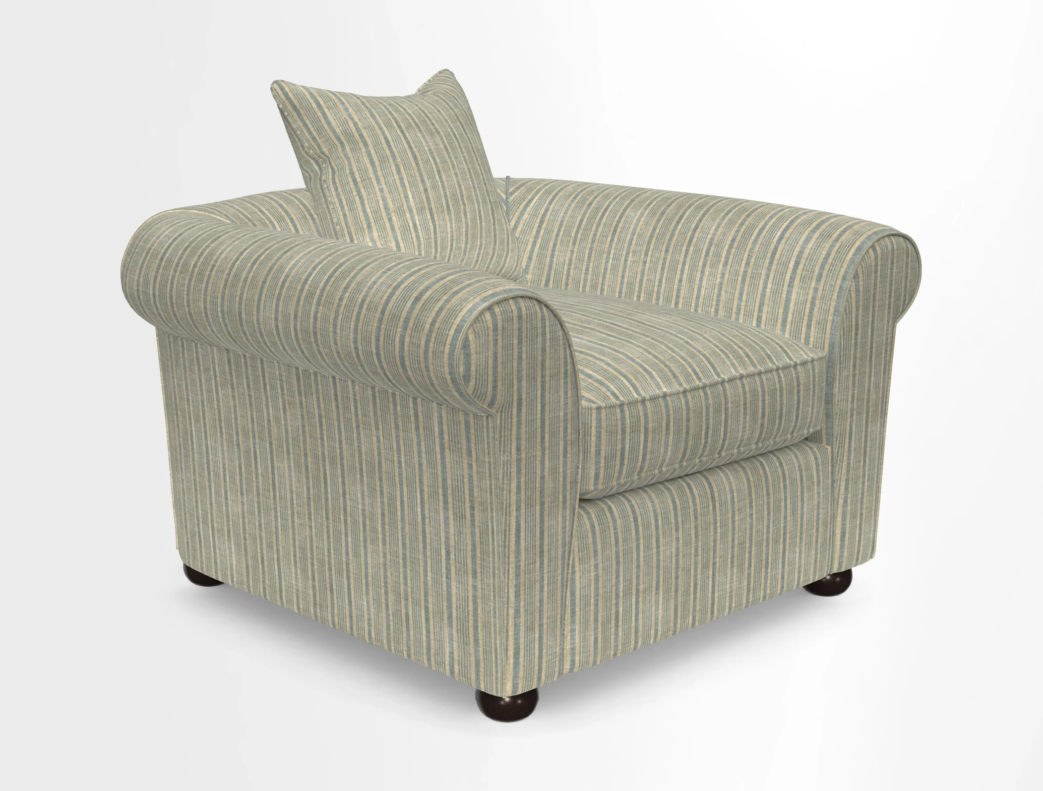 Lewes Chair in Two Tone Plain Biscuit