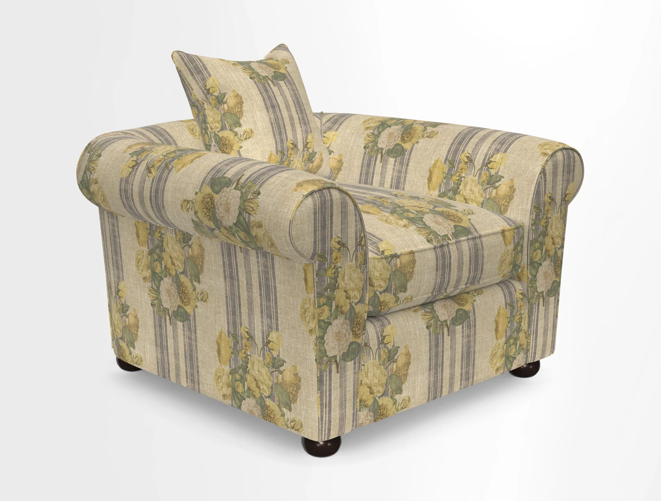 Lewes Chair in Two Tone Plain Biscuit