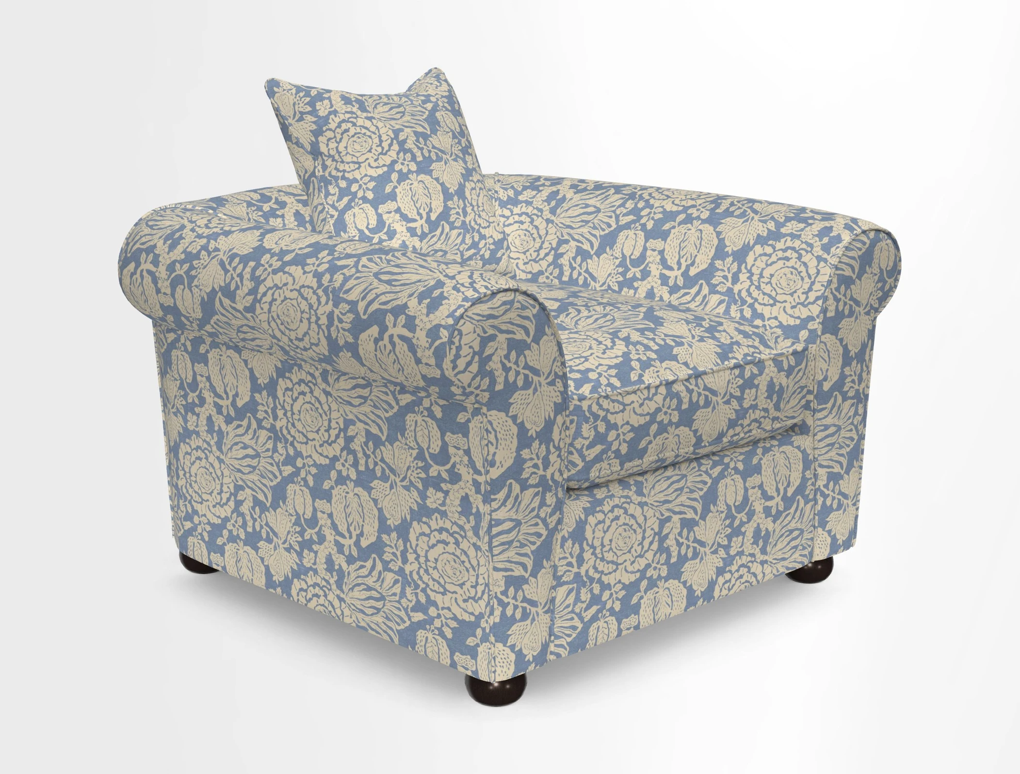 Lewes Chair in Two Tone Plain Biscuit