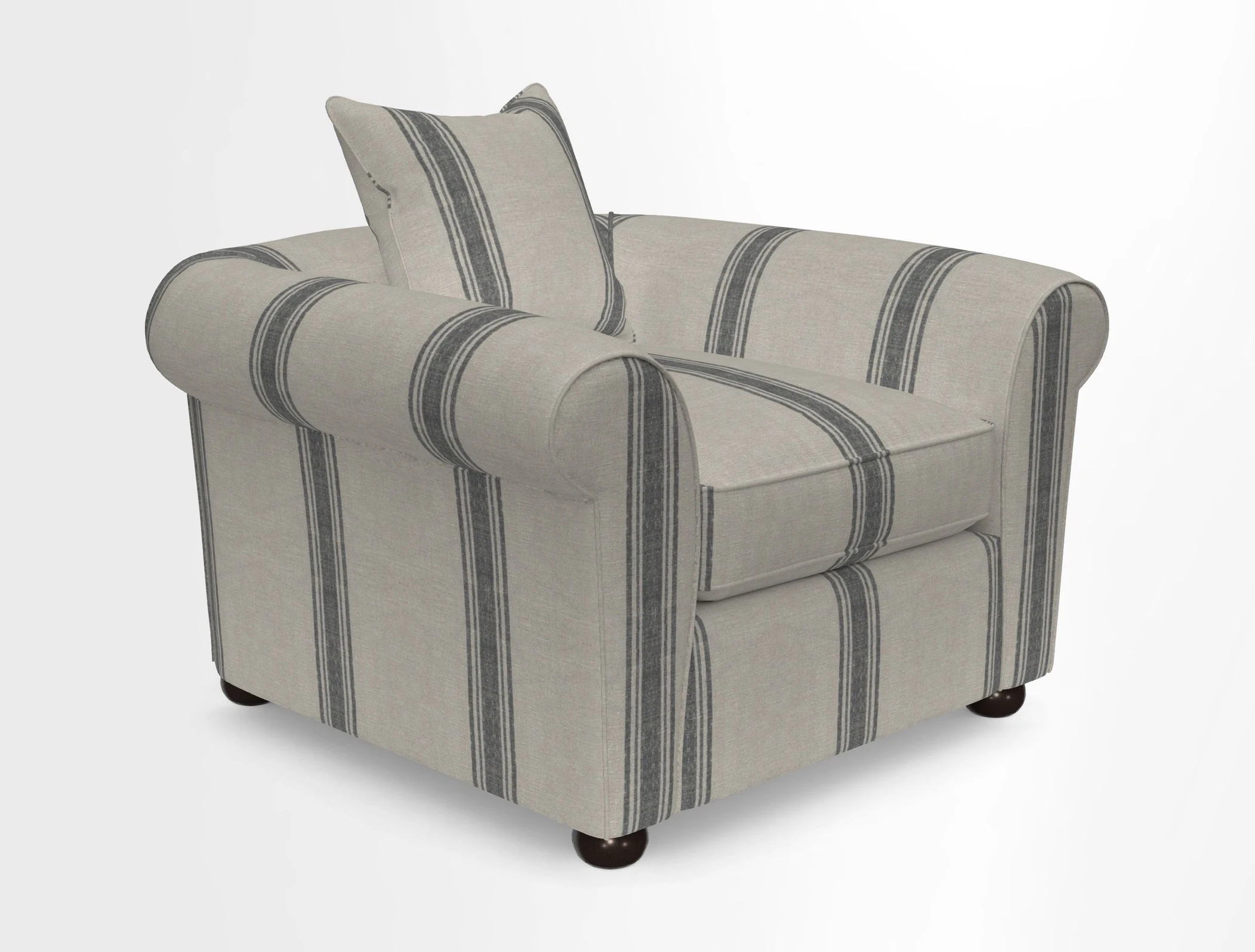 Lewes Chair in Two Tone Plain Biscuit